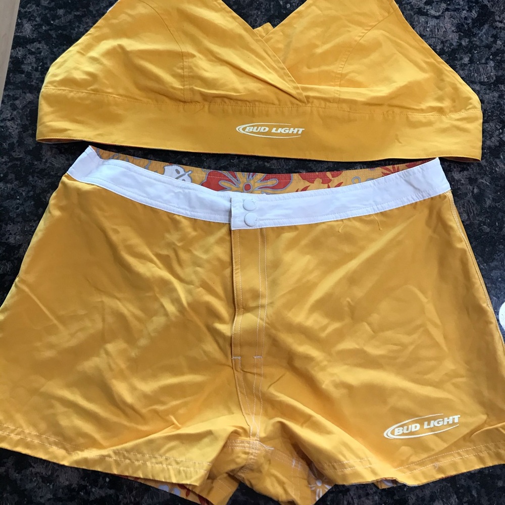 Reversible bud light beach clothes!